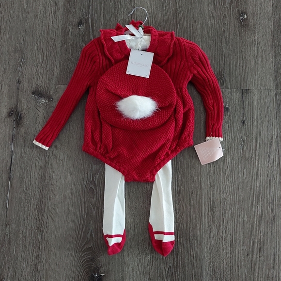 Shabby Chic Other - Shabby Chic Baby Girl Holiday Christmas Outfit 6-9 Months